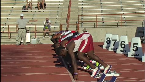 Men's 100m - Houston's Cameron Burrell runs 9.90! wind-aided