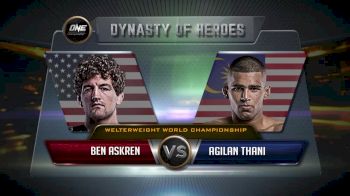 Ben Askren vs Agilan Thani Full Fight Replay