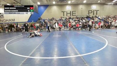 116 lbs Cons. Round 4 - Mark Jenkins, Grantsville Wrestling Club vs Easton Harmon, White Rhino Wrestling