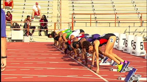 Women's 100m, Heat 2 - Deajah Stevens 10.89 wind-aided