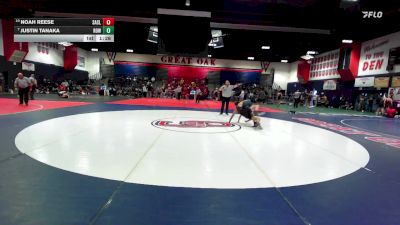 132 lbs Champ. Round 2 - Justin Tanaka, Rowland vs Noah Reese, San Clemente