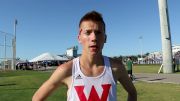 Western Oregon's David Ribich after winning 1500m title at 2017 NCAA DII Championships