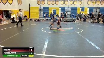 138 lbs Semifinals (8 Team) - Russell Crum, Wellington Community Hs vs EJ Solis, South Dade