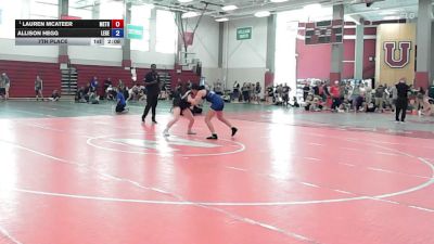 122 lbs 7th Place - Lauren Mcateer, Metrowest United vs Allison Hegg, Legend Wrestling Club