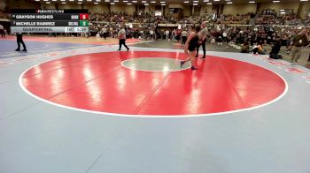 190 lbs Quarterfinal - Grayson Hughes, Henrietta vs Michelle Ramirez, El Paso Del Valle