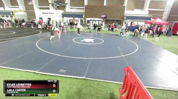 110 lbs Cons. Round 2 - Kylee Ledbetter, Team Prestige Wrestling vs Laila Carter, Cougars WC