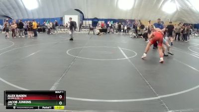 130 lbs Finals (2 Team) - Alex Baden, Killer Elite vs Jacob Junkins, OMP