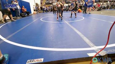 55 lbs Quarterfinal - Lachlan Forrest, Vinita Kids Wrestling vs Aksel Davis, Tahlequah Wrestling Club