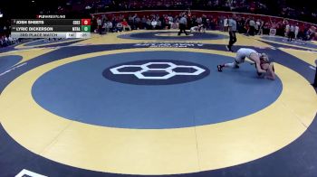 D2-120 lbs 3rd Place Match - Lyric Dickerson, Miami Trace vs Josh Sheets, Col. DeSales