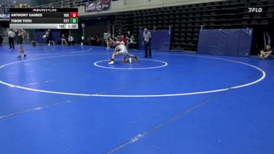 120 lbs Quarterfinal - Anthony Daibes, River Edge vs Tibor Toth, Pittston