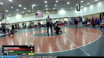 122 lbs Quarterfinal - Cheyenne Farrell, Indiana vs Faith Hand, Indiana