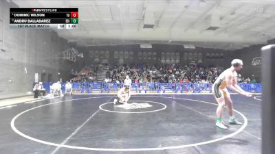 215 lbs 1st Place Match - Dominic Wilson, Tulare Union vs Andru Balladarez, Edison