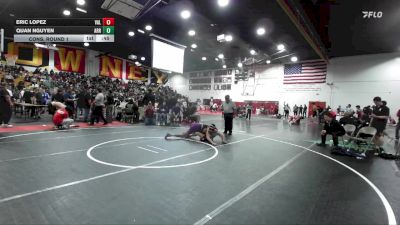 126 lbs Cons. Round 1 - Quan Nguyen, Arroyo vs Eric Lopez, Valenicia (Santa Clarita)