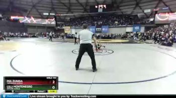 Girls 110 lbs Semifinal - Lilli Montenegro, Skyline (Girls) vs Mia Zuniga, Toppenish (Girls)