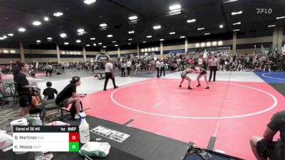 109 lbs Consi Of 32 #2 - Bk Martinez, Ayala Smash vs Kylia Mease, North Coast Grapplers