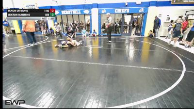58-61 lbs Final - Jaxon Ditmore, Team Tulsa Wrestling Club vs Lexton Manning, Bristow Elementary Wrestling Club