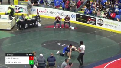 172 lbs Round Of 64 - Mareahn Moss, North East vs Max Luzader, Franklin Regional