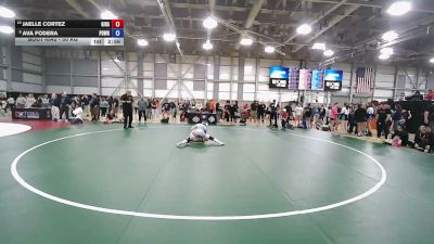 50 kg Cons. Quarters - Jaelle Cortez, Gilroy Hawks vs Ava Fodera, Poway Wrestling