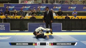 Luna Belle Mignogna vs Ester Francisca Hipolito 2026 Pan Kids Jiu-Jitsu IBJJF Championship