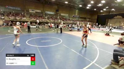 130 lbs Rr Rnd 2 - Kate Doughty, Lockdown vs Adrianna Lopez, Pikes Peak Warriors