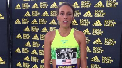 Gabe Grunewald says running is the best way to get the most out of herself