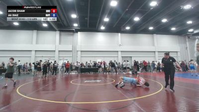 113 lbs Cons. Sub-rd Of 16 - Jacob Shaw, Mustang Wrestling Club vs Jai Diaz, Maximum Performance