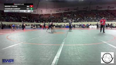 175 lbs Consi Of 16 #2 - Destiny Foster, Union Girls JH vs Chandler Cannady, Pryor Tigers Wrestling