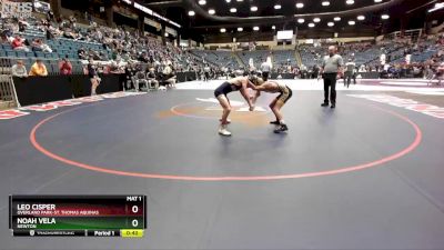 5A - 106 lbs Cons. Round 2 - Leo Cisper, Overland Park-St. Thomas Aquinas vs Noah Vela, Newton