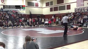 144 lbs 2nd Place Match - Jaxson Lundgren, North Fayette Valley vs William Vosburg, Hampton-Dumont-CAL