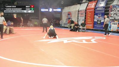 190 Class 2 lbs Cons. Round 1 - Justin Schweigert, Ste. Genevieve vs Logan Cole, Monett