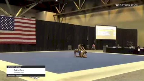 Faith Clay - Women's Group, Superior Acro - 2021 USA Gymnastics Championships