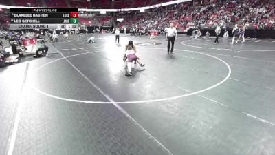 D1-144 lbs Champ. Round 1 - Blakelee Bastien, Luxemburg-Casco vs Leo Getchell, Janesville Craig