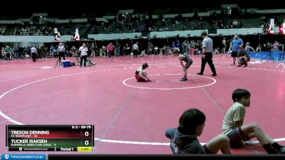 69-75 lbs Cons. Semi - Treson Denning, CC Grapplers vs Tucker Isaksen, Guerrilla Wrestling (GWA)