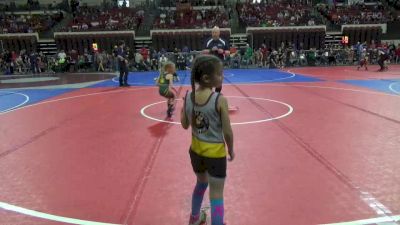 46 lbs Semifinal - Kashius Richerson, Bearcats Wrestling Club Helena vs Jorja Morel, Choteau Wrestling