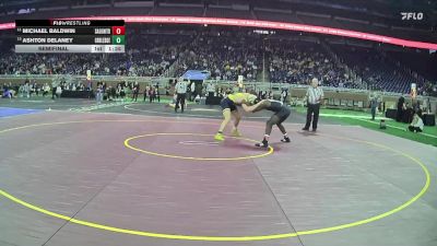 D1-175 lbs Semifinal - Michael Baldwin, Saginaw United HS vs Ashton Delaney, Grand Ledge HS