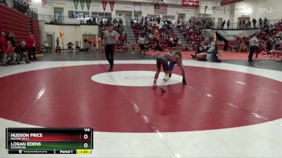 106 lbs Cons. Round 3 - Hudson Price, Fulton (H.S.) vs Logan Edens, Camanche