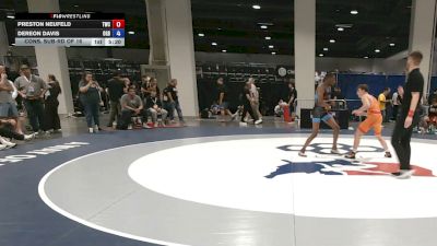 55 kg Cons. Sub-rd Of 16 - Preston Neufeld, Tiger Wrestling Club vs Dereon Davis, Ohio Greco Boyz