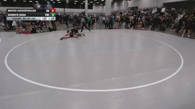 138 lbs Champ. Rd Of 128 - Korbyn Sena, Team Idaho Wrestling Club vs Mateo Hatzopoulos, Izzy Style Wrestling