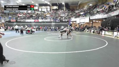 115 lbs 3rd Place Match - Lennah Monts, Bennington HS vs Jacynn Boeken, Sterling HS