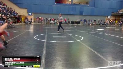 2 - 215 lbs Quarterfinal - Trenton Stallings, King William vs Quentin Daggs, Virginia High