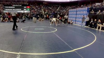 3A 126 lbs Quarterfinal - Tye Johnson, Cape Fear vs Redmond Williamson, Northern Nash High School