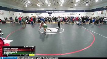 132 lbs Champ. Round 2 - Austin Johnson, Columbia (White Salmon) vs Xavier Salinas, Richland