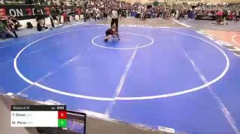 43 lbs Round Of 16 - Trenton Boisa, Culver Mat Club vs Mateo Perez, Central Catholic