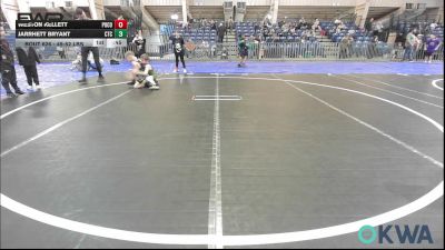 49-52 lbs Consi Of 8 #2 - Weston Kellett, Pocola Youth Wrestling vs Jarrhett Bryant, Comanche Takedown Club