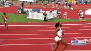 Women's 100m, Heat 2 - Washington, Stevens avoid near disaster in 100m