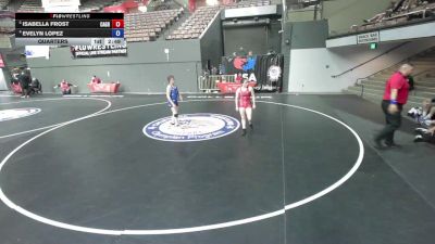 125 lbs Quarters - Isabella Frost, California Grapplers vs Evelyn Lopez