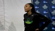 Deajah Stevens was surprised by the tough start in the 100