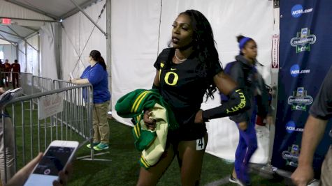 Raevyn Rogers was still super nervous before the prelims