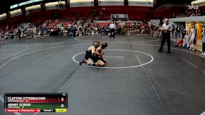 72 lbs Round 1 (8 Team) - Clayton Otterbacher, Neighborhood vs Henry Gorski, Westshore