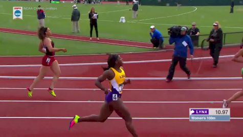 Women's 100m, Final - LSU's Mikiah Brisco No. 5 NCAA All-Time